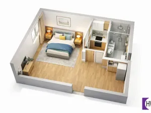 Prodej bytu 2+kk, Horní Planá, Palackého, 31 m2