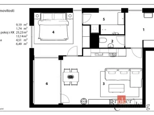 Pronájem bytu 2+kk, Chrudim - Chrudim IV, V Hliníkách, 55 m2