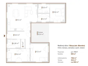 Prodej rodinného domu, Sloup, 120 m2