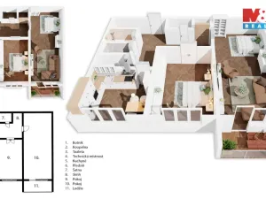 Prodej bytu 2+1, Ostrava - Poruba, Hlavní třída, 64 m2
