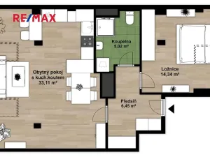 Prodej bytu 2+kk, Plzeň, Rubešova, 59 m2