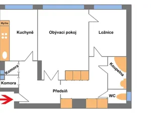 Pronájem bytu 2+1, Praha - Vinohrady, Mánesova, 85 m2