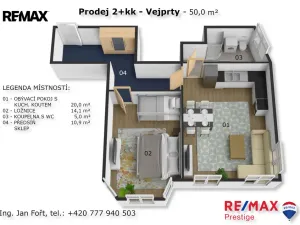Prodej bytu 2+kk, Vejprty, Úzká, 58 m2