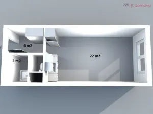 Prodej bytu 1+kk, Milevsko, Písecké předměstí, 29 m2