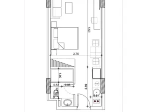 Prodej bytu 1+kk, Hurgáda,Egypt, 49 m2