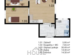 Prodej bytu 3+kk, Nučice, 79 m2