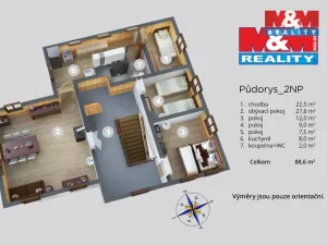 Prodej chalupy, Labská Stráň, 129 m2