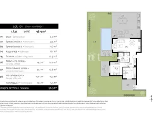 Prodej bytu 3+kk, Premantura, Chorvatsko, 94 m2