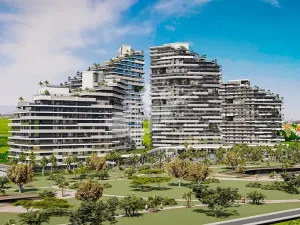 Prodej bytu 1+kk, Trikomo, Kypr, 37 m2