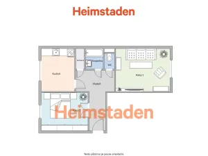 Pronájem bytu 2+1, Havířov - Město, Nerudova, 55 m2