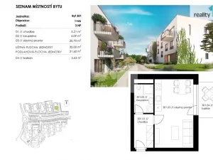Pronájem bytu 1+kk, Plzeň - Valcha, K Zelené louce, 30 m2
