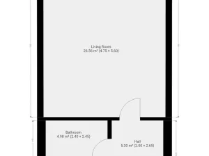 Pronájem bytu 1+kk, Praha - Hloubětín, Poděbradská, 40 m2