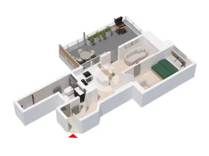 Prodej bytu 1+kk, Zlín, Horní Vršava IV, 64 m2