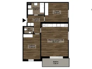 Prodej bytu 3+kk, Pardubice, Na Spravedlnosti, 72 m2