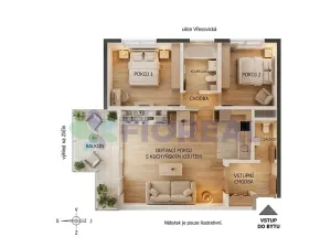 Prodej bytu 3+kk, Praha - Zličín, Vřesovická, 85 m2
