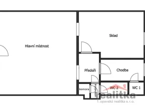 Pronájem obchodního prostoru, Opava - Předměstí, Hauerova, 54 m2