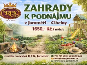 Pronájem zahrady, Jaroměř, Slovenská, 384 m2