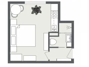Pronájem bytu 1+kk, Ostrava - Poruba, Sokolovská, 25 m2