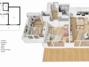 Pronájem bytu 3+kk, Bílov, 74 m2