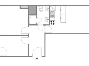 Pronájem bytu 3+kk, Praha - Podolí, Jeremenkova, 53 m2