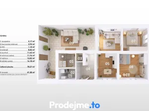 Prodej rodinného domu, Bohutice, 70 m2