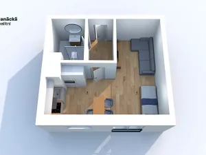 Pronájem bytu 1+kk, Olomouc, Hálkova, 30 m2