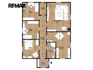 Pronájem bytu 4+1, Líbeznice, Nedvědova, 118 m2