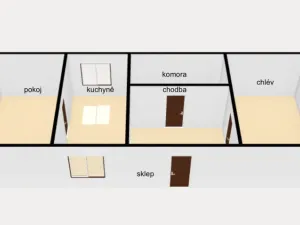 Prodej rodinného domu, Červený Kostelec - Horní Kostelec, 80 m2