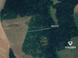 Prodej pole, Popovice, 863 m2