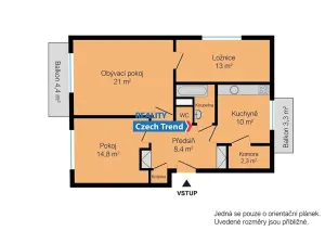 Pronájem bytu 3+1, Velký Týnec, 90 m2