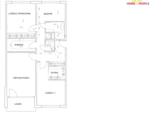 Pronájem bytu 3+1, Praha - Kamýk, Zárubova, 83 m2