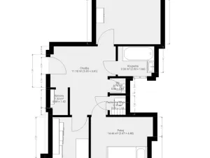 Pronájem bytu 2+1, Brno - Královo Pole, Palackého třída, 60 m2