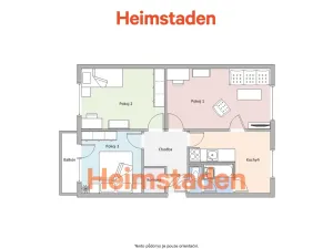 Pronájem bytu 3+1, Frýdek-Místek - Frýdek, I. P. Pavlova, 74 m2