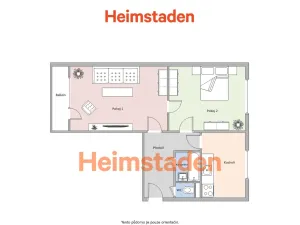 Pronájem bytu 2+1, Karviná - Ráj, Školská, 55 m2