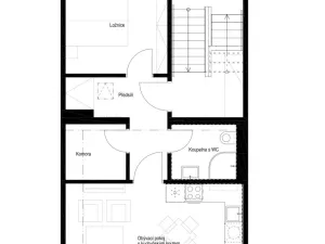Pronájem bytu 2+kk, Brno - Židenice, Mrkosova, 41 m2