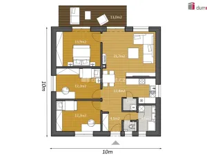 Prodej rodinného domu, Zlín, Hrabůvky, 100 m2