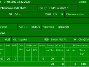 Prodej lesa, Libotenice, 63021 m2