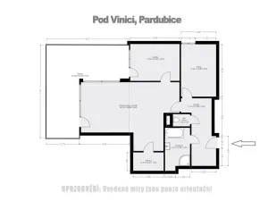 Pronájem bytu 3+kk, Pardubice - Zelené Předměstí, Pod Vinicí, 117 m2