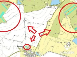 Prodej podílu lesa, Komárov, 8639 m2