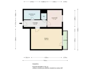 Pronájem bytu 1+1, Nová Cerekev, 35 m2