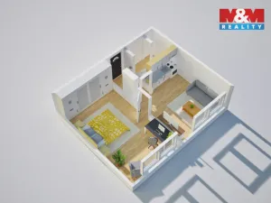 Prodej bytu 1+1, Teplice - Řetenice, Bratislavská, 40 m2