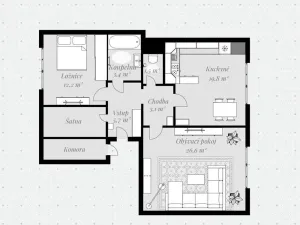 Prodej bytu 2+1, České Budějovice, Skuherského, 80 m2