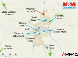 Prodej pozemku pro bydlení, Jíkev, 885 m2