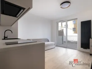Pronájem bytu 1+kk, Praha - Vršovice, Krymská, 25 m2