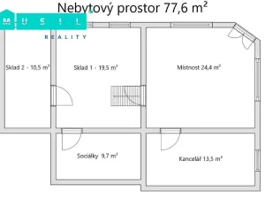 Prodej obchodního prostoru, Olomouc - Nová Ulice, Resslova, 38 m2
