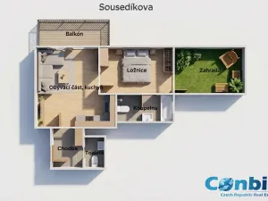 Prodej bytu 2+kk, Praha - Vysočany, Sousedíkova, 50 m2