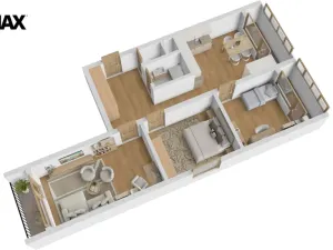 Prodej bytu 3+1, Hradec Králové - Nový Hradec Králové, třída Edvarda Beneše, 80 m2