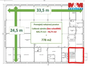 Pronájem skladu, Jirkov, Mostecká, 724 m2
