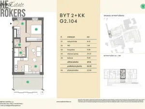 Prodej bytu 2+kk, Praha, 54 m2