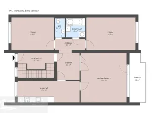 Prodej bytu 3+1, Moravany, Tichá, 108 m2